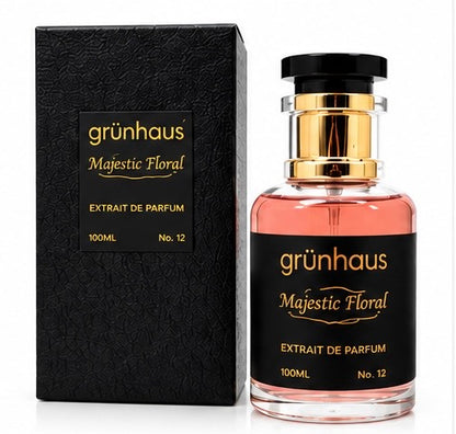 Grunhaus Majestic Floral Extrait de Parfum 100ml | Elegant Long-Lasting Unisex Perfume