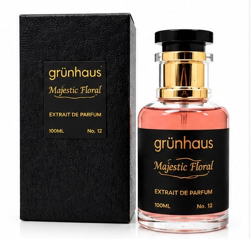 Grunhaus Majestic Floral Extrait de Parfum 100ml | Elegant Long-Lasting Unisex Perfume