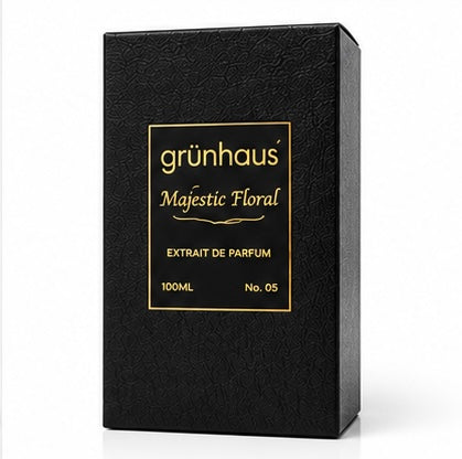 Grunhaus Majestic Floral Extrait de Parfum 100ml | Elegant Long-Lasting Unisex Perfume