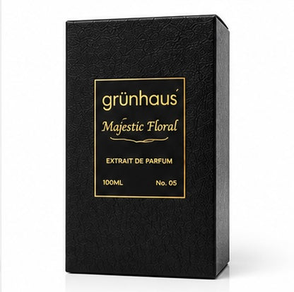 Grunhaus Majestic Floral Extrait de Parfum 100ml | Elegant Long-Lasting Unisex Perfume