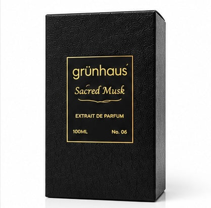 Grunhaus Sacred Musk Extrait de Parfum 100ml | Long-Lasting Luxury Unisex Perfume