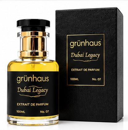 Grunhaus Dubai Legacy Extrait de Parfum 100ml | Luxury Long-Lasting Unisex Perfume