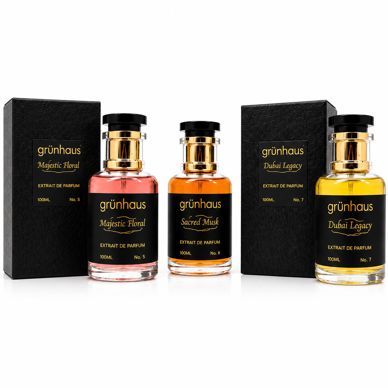 Grunhaus Sacred Musk Extrait de Parfum 100ml | Long-Lasting Luxury Unisex Perfume