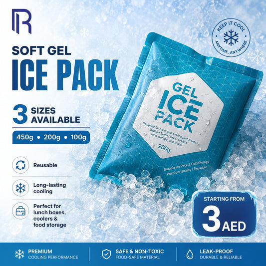 Soft Gel Ice Pack – Reusable, 100g / 200g / 450g