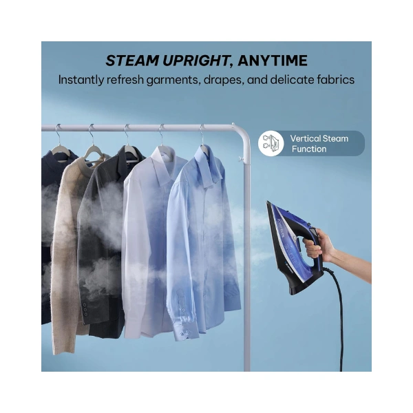 Blaupunkt Steam Iron 3100W – Ceramic Soleplate, Auto Shut-Off, Anti-Calc, Anti-Drip, Self-Clean Function, 380ml Tank, 2.5m Cord, 45g/min Continuous Steam for Tough Wrinkles – GIS430 - Image 4