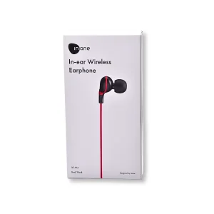 INONE BT-566 Wireless In-Ear Earphones – Red/Black | Powerful Sound, Stylish Comfort