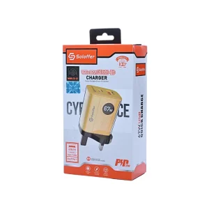 SOLOFFER TC-67 USB-A to Type-C Charger Cable | 67W High-Speed Charging, Heavy-Duty Design