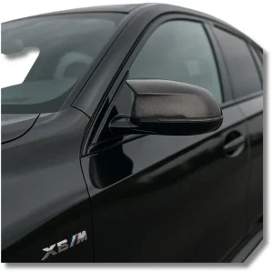 BMW X6M Carbon Fiber Side Mirror Covers (2015–2023 | Full Carbon | Aggressive M Look)**