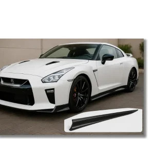 Nissan GT-R R35 Carbon Fiber Side Skirts (2009–2024 | Full Carbon Aero Extensions)