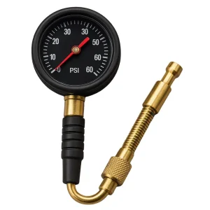 4x4 Tire Deflator with Pressure Gauge – Rapid Air Down Tool – Analog PSI Reader – Off-Road Essential
