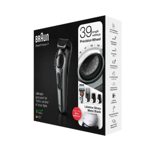 Braun BT7220 Beard Trimmer & Hair Clipper | Precision Dial, 100-Min Runtime, Lifetime Sharp Blades