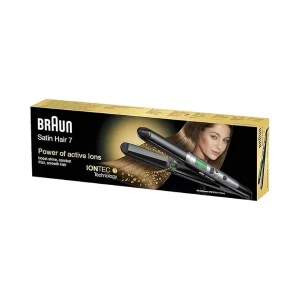 Braun Satin Hair 7 ST710 Hair Straightener | IONTEC Technology, Sleek Styling, Color Protection