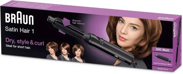 Braun AS 110 Satin Hair 1 Airstyler | 2-in-1 Hot Air Brush for Volume & Curling - Image 5