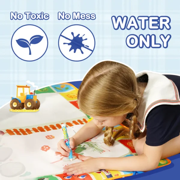 Y PLUS Water Doodle & Game Mat – Mess-Free Creative Fun for Kids - Image 7