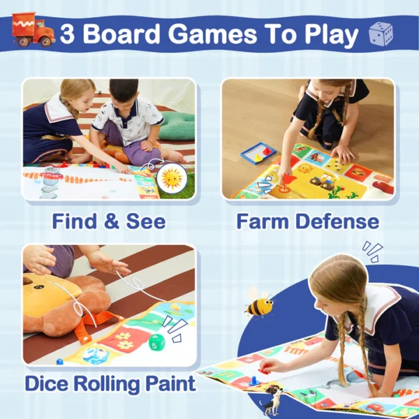 Y PLUS Water Doodle & Game Mat – Mess-Free Creative Fun for Kids - Image 6