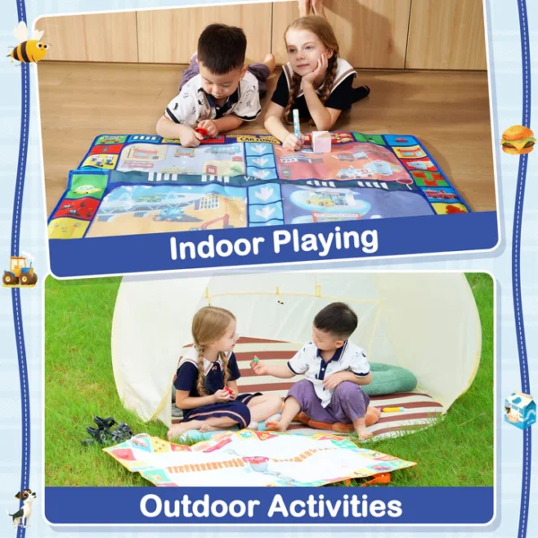 Y PLUS Water Doodle & Game Mat – Mess-Free Creative Fun for Kids - Image 4