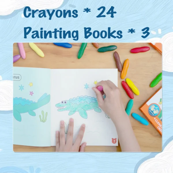 Y PLUS Peanut Crayons in Motorbox – 24 Vibrant Colors - Image 7