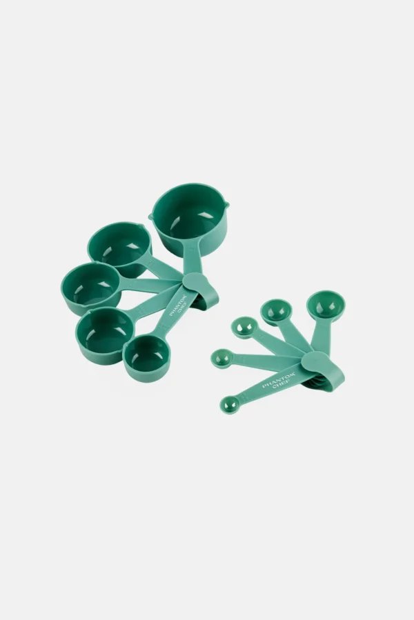 10-Piece Plastic Measuring Cups & Spoons Set – Dual Marked in Cups & Milliliters - Image 4