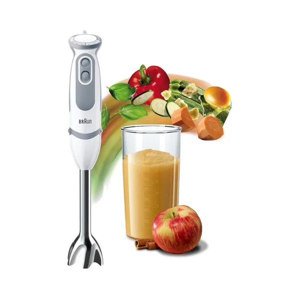 Braun MultiQuick 5 MQ5200 1000 W Vario Hand Blender – 21 Speeds + Turbo, PowerBell Plus, SplashControl, EasyClick Attachments