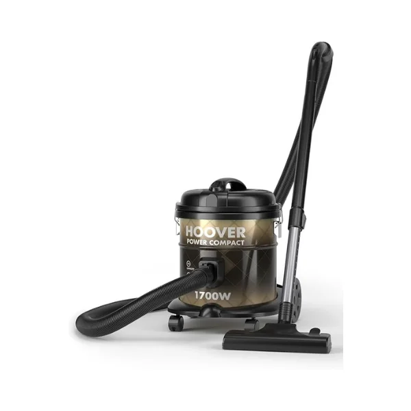Hoover Power Compact Vacuum Cleaner CDCY-T0XS – 1700W Drum Vacuum with 15L Capacity, Blower Function & Anti-Bacterial Filtration – Gold and Black – Heavy Duty Home Cleaning Appliance - Image 4