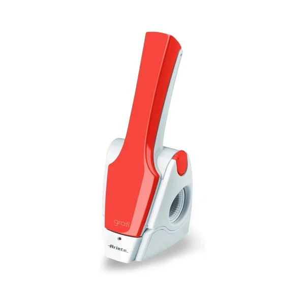 Ariete Grati 2.0 Rechargeable Cordless Electric Grater – 120W / 1500 mAh, 1 kg Grating Capacity, Metal Handle, 2 Rollers (Large + Medium) – Orange & White