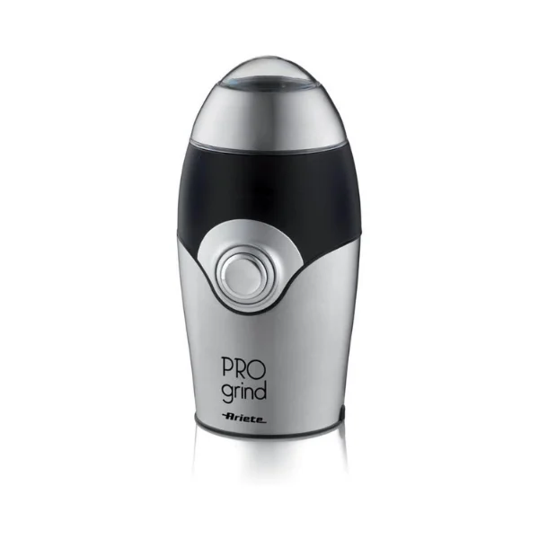 Ariete ART3016 Coffee & Spice Grinder – 150W Stainless Steel Blades, 35 g Capacity, One-Touch Compact Grinder – Silver & Black