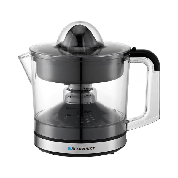 Blaupunkt Citrus Juicer 40W – 750ml Bowl, 2-Way Rotation, 2 Cones for All Citrus Fruits, Pulp Control, Easy Pour Spout, Dust Cover, Easy Clean, Cord Wrap, 2-Year Warranty – PCJ304