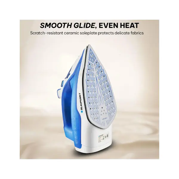 Blaupunkt Steam Iron 2400W – Ceramic Soleplate, Vertical & Burst Steam, Anti-Drip, Anti-Calc, Self-Cleaning, Auto Shut-Off, 280ml Tank, Stylish Design, 2-Year Warranty – GIS360 - Image 3