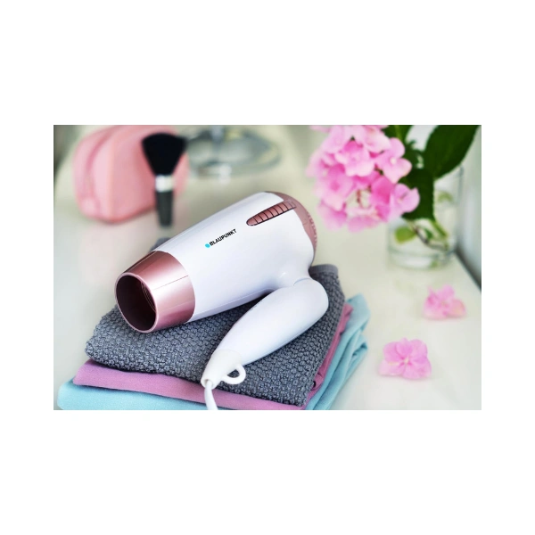 Blaupunkt Hair Dryer 1200W – 2 Heat, 1 Cool And 2 Speed Settings, Foldable Handle, Compact & Lightweight, Travel-Friendly Hair Dryer with Overheat Protection – SDF312PK
