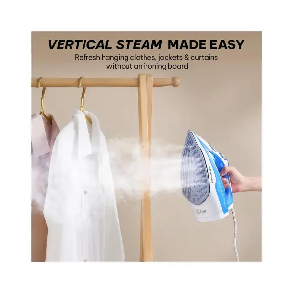 Blaupunkt Steam Iron 2400W – Ceramic Soleplate, Vertical & Burst Steam, Anti-Drip, Anti-Calc, Self-Cleaning, Auto Shut-Off, 280ml Tank, Stylish Design, 2-Year Warranty – GIS360 - Image 7