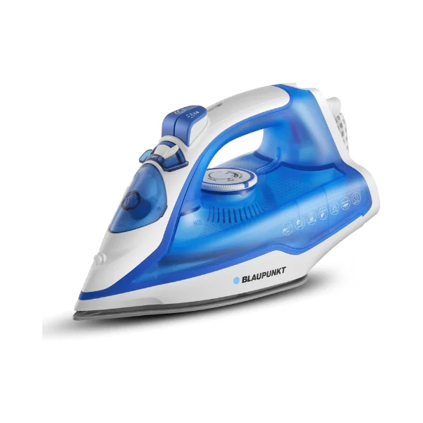 Blaupunkt Steam Iron 2400W – Ceramic Soleplate, Vertical & Burst Steam, Anti-Drip, Anti-Calc, Self-Cleaning, Auto Shut-Off, 280ml Tank, Stylish Design, 2-Year Warranty – GIS360