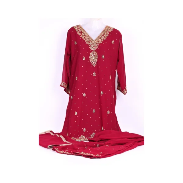 Embroidered Women’s Salwar Kameez Suit Set with Dupatta – Traditional Ethnic Dress for Wedding, Party & Festive Wear